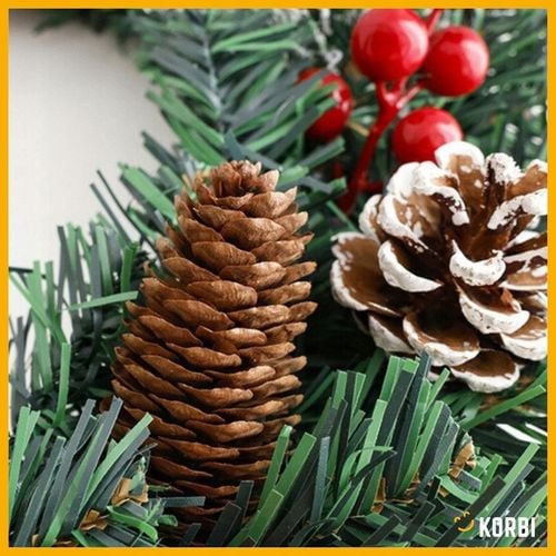 WIENIEC ŚWIĄTECZNY STROIK NA DRZWI DEKORACJA WIANEK OZDOBA ŚWIĘTA WZ2 40CM na Arena.pl