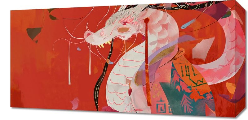 Obraz 60x30cm Orientacyjny Smok zdjęcie 1