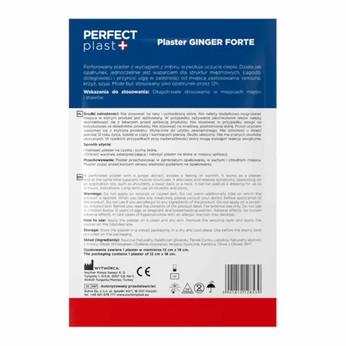 Plaster rozgrzewający Ginger Forte 12cmx18cm na Arena.pl