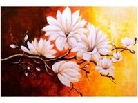 100 70CM OBRAZ PŁÓTNO MAGNOLIE PEŁNI PŁÓTNO RAMA