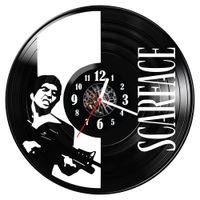 Zegar ścienny z płyty winylowej Czlowiek z blizna 980.14