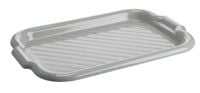 Taca prostokątna Molly tworzywo zaokrąglone boki szara jasna