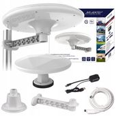 ANTENA AKTYWNA DO TV NAZIEMNEJ DVBT2 DOOKÓLNA FILTR 5G USB 2 UCHWYTY