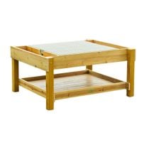 MASTERKIDZ Drewniany Stół Edukacyjny 1200L STEM Outdoor + Akcesoria