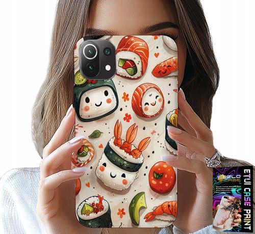 ETUI DO XIAOMI MI 11 LITE - SŁODKIE UŚMIECHNIĘTE SUSHI OBUDOWA CASE na Arena.pl