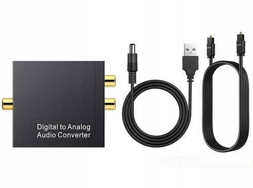 KONWERTER OPTYCZNY TOSLINK COAXIAL 2x CINCH RCA 66 na Arena.pl