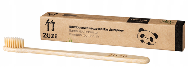 Bambusowa szczoteczka do zębów BEŻOWA