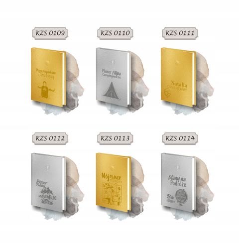 PLANER z imieniem kalendarz dzienny A4 2026 złoty srebrny z grawerem na Arena.pl