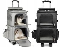 PODWÓJNY TRANSPORTER DLA PSA KOTA na kołach PLECAK WÓZEK DUBLO