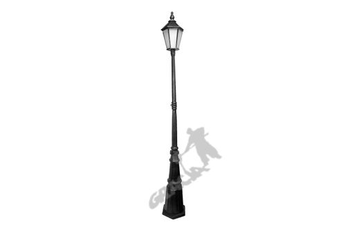 LAMPA E10 Z KLOSZEM ŻELIWNYM ŚREDNIM 1-OŚW. ŻELIWNA LAMPA OGRODOWA RETRO ELEGANCKA DO OGRODU ZEWNĘTRZNA na Arena.pl