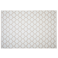 Dywan zewnętrzny dwustronny 140 x 200 cm beżowy AKSU