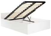 Łóżko 120x200 CLP ze stelażem podnoszonym Białe