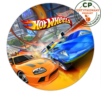Opłatek na tort Hot Wheels