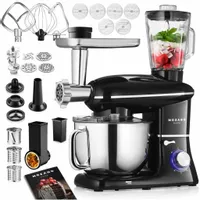 ROBOT KUCHENNY PLANETARNY SZATKOWNICA MIKSER BLENDER ZESTAW 6w1 PRZEPISY