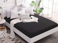 Prześcieradło jersey z gumką 90x200 czarne