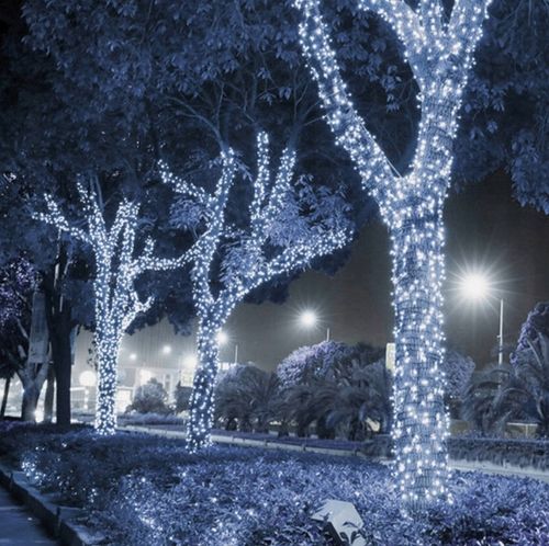 LAMPKI CHOINKOWE 500 LED FLASH BIAŁE ZIMNE GRUBY KABEL STAŁE ŚWIATŁO ZEW. na Arena.pl