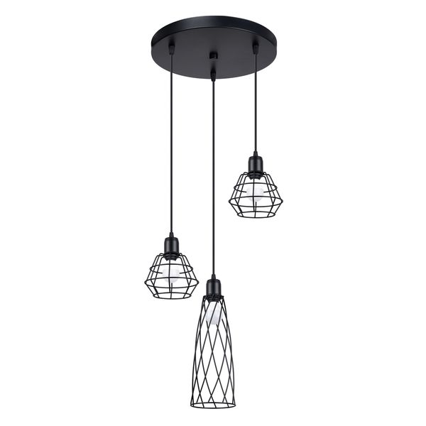Lampa wisząca SUBA 3P czarna zdjęcie 1