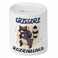 Skarbonka 330 Ml Dla Grzegorza Syna Dziecka Z Nadrukiem Ze Zdjęciem