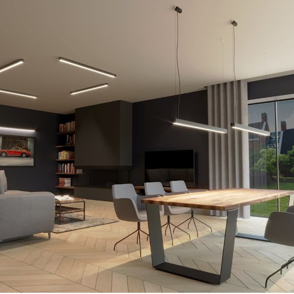 Plafon PINNE 200 szary 4000K zdjęcie 10