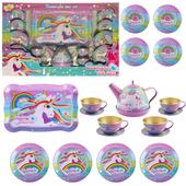 Duży Zestaw Do Herbaty Jednorożec Tacka Talerzyki Filiżanki Zestaw Kuchenny