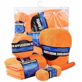 ZESTAW DO MYCIA SAMOCHODU CZYSZCZENIA AUTA DETAILING GABKA RĘKAWICA FELG