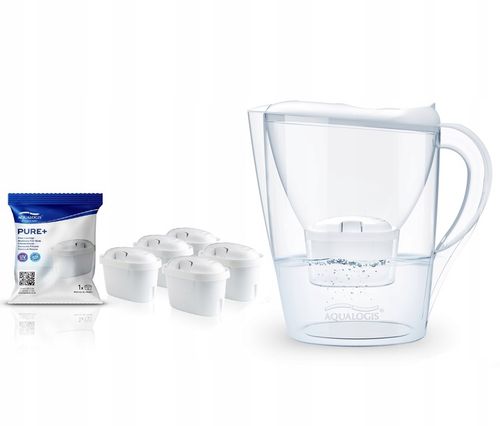 DZBANEK FILTRUJĄCY AQUALOGIS Biały + 12 filtrów PURE+ na Arena.pl