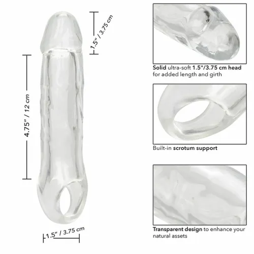 calexotics performance maxx extension 6,5" transparentny z paskiem na Arena.pl
