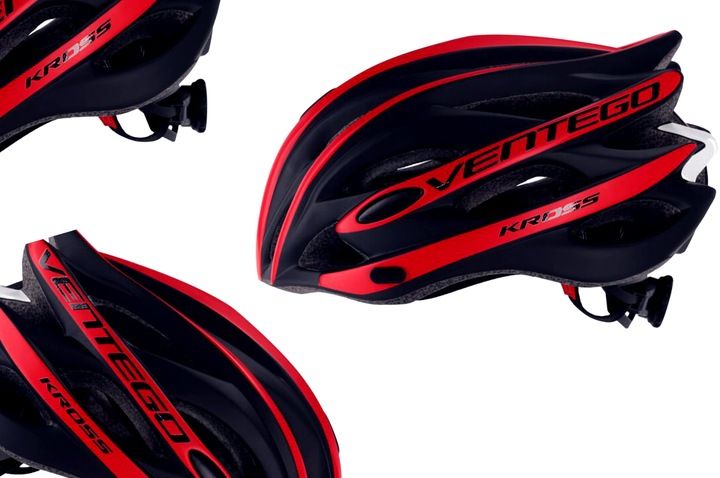 Kask rowerowy KROSS VENTEGO czerwony M (54-58 cm) zdjęcie 1