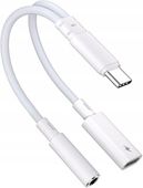 Adapter słuchawkowy USB-C 2 w 1, typ C do portu 3,5 mm i rozdzielacz typu C