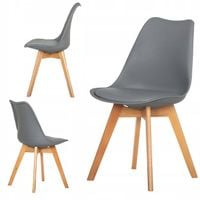 Krzesło Kuchenne Nowoczesne do Salonu Kuchni Jadalni Szare