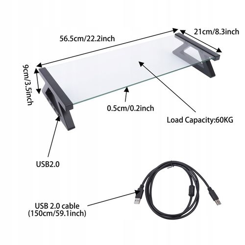 MOZOS DUAL RISER S PODSTAWA PÓŁKA POD DWA MONITORY KOMPUTER LAPTOP UCHWYT na Arena.pl