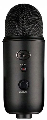 Mikrofon pojemnościowy PRZEWODOWY BLUE YETI USB CZARNY na Arena.pl