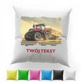 POSZEWKA Z NADRUKIEM BAWEŁNIANA 40x40CM - TRAKTOR CIĄGNIK POLE ROLNIK ŻNIWA