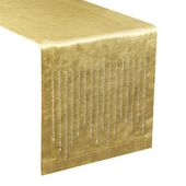 Bieżnik welwetowy z kryształkami ROYAL 35x140 złoty