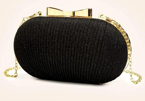 Czarna Torebka Wieczorowa Kopertówka Wizytowa Mała na Arena.pl