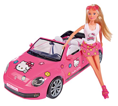Lalka Steffi Hello Kitty + VW Beetle Cabrio kabriolet na Arena.pl