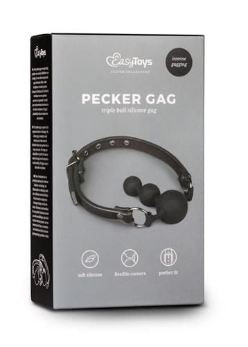 Knebel-Ball Gag With Silicone Beads zdjęcie 1