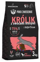 Zdrowa karma dla psów małych ras Paka Zwierzaka Królik i owoce leśne 3kg