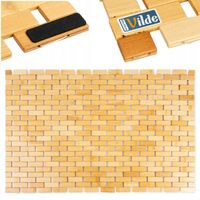 Mata ŁAZIENKOWA antypoślizgowa bambusowa drewniana dywanik do łazienki 80cm