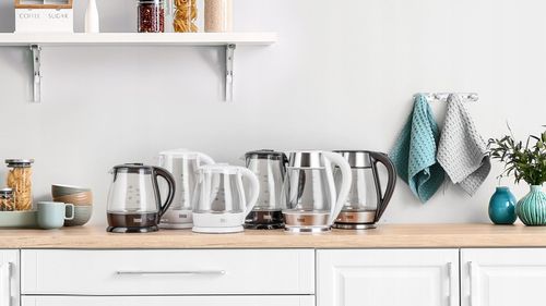 Czajnik elektryczny bezprzewodowy szklany czarny 2200W 1,7L Teesa na Arena.pl