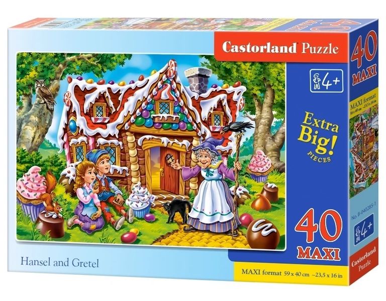 PUZZLE 40 EL.MAXI HANSEL&GRETE zdjęcie 1