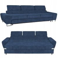 Sofa kanapa 3 os rozkładana z f. spania Savio Family meble granat sztruks