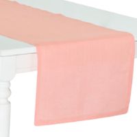 Bieżnik lniany SAINT TROPEZ 45 x 150 Brzoskwinia