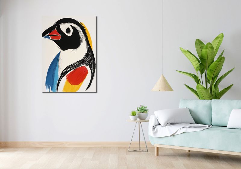 Obraz 70x100cm Portret Ptaka zdjęcie 2