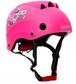 rózowy kask ochronny regulowany 50-56