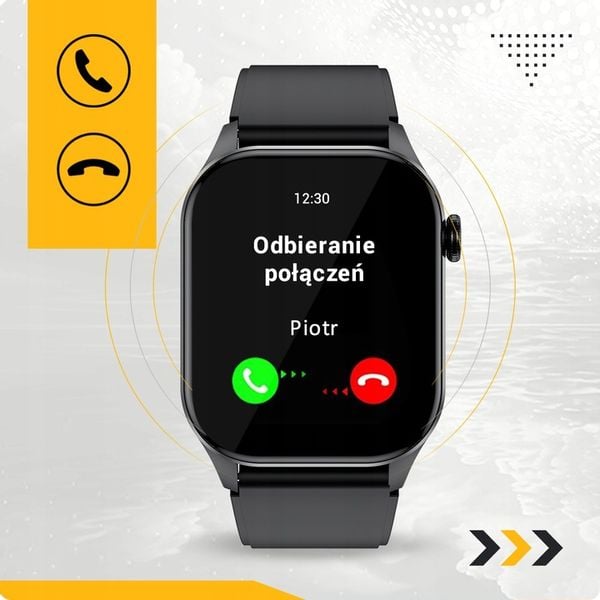 SMARTWATCH DAMSKI ZEGAREK POMIAR GLUKOZY CIŚNIENIE MENU PL ROZMOWY 2 PASKI zdjęcie 3
