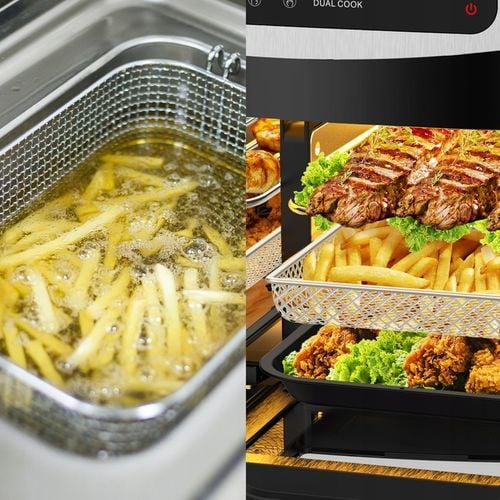 Iceagle Frytkownica dwustrefowa na gorące powietrze KDF5511D 12L 2600W na Arena.pl