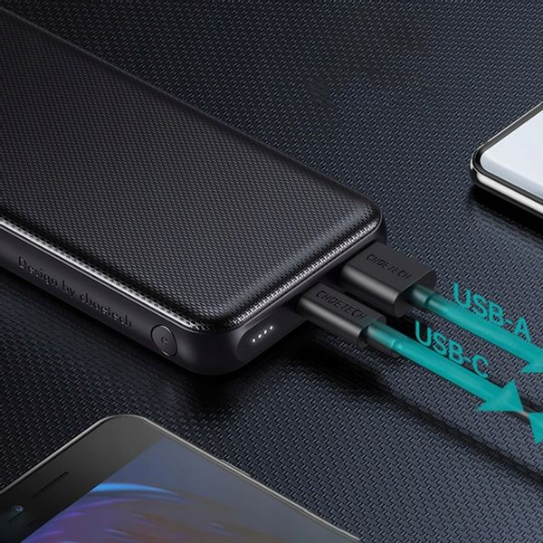CHOETECH POWERBANK 10000mAh 18W SZYBKI DUŻY POJEMNY POWER BANK USB-C +KABEL zdjęcie 2