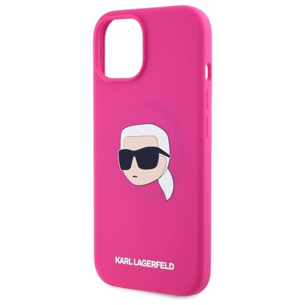Etui Karl Lagerfeld do iPhone 15, Różowy, MagSafe zdjęcie 6