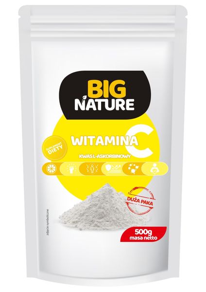 Witamina C Kwas L-Askorbinowy 500g SUPLEMENT DIETY - BIG NATURE zdjęcie 1